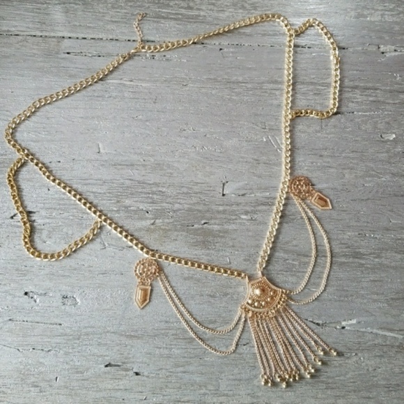 GOLD TONED BELLY CHAIN - Picture 4 of 4